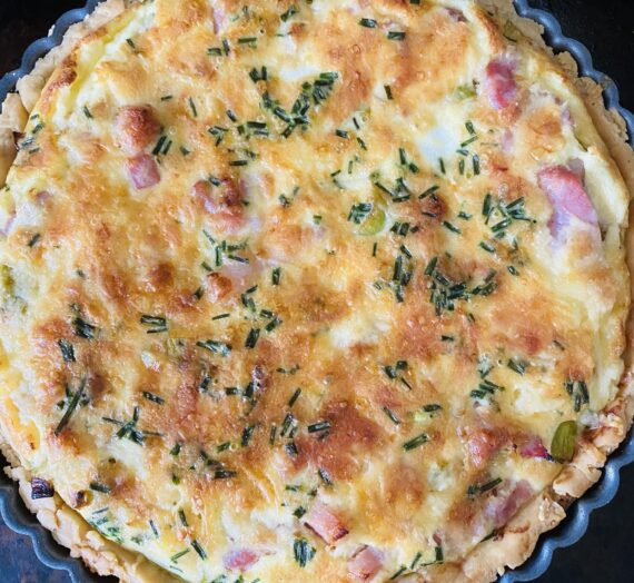 Gluten Free Bacon & Leek Quiche